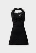 David Koma SWALLOW BIRD COWL NECK MINI DRESS