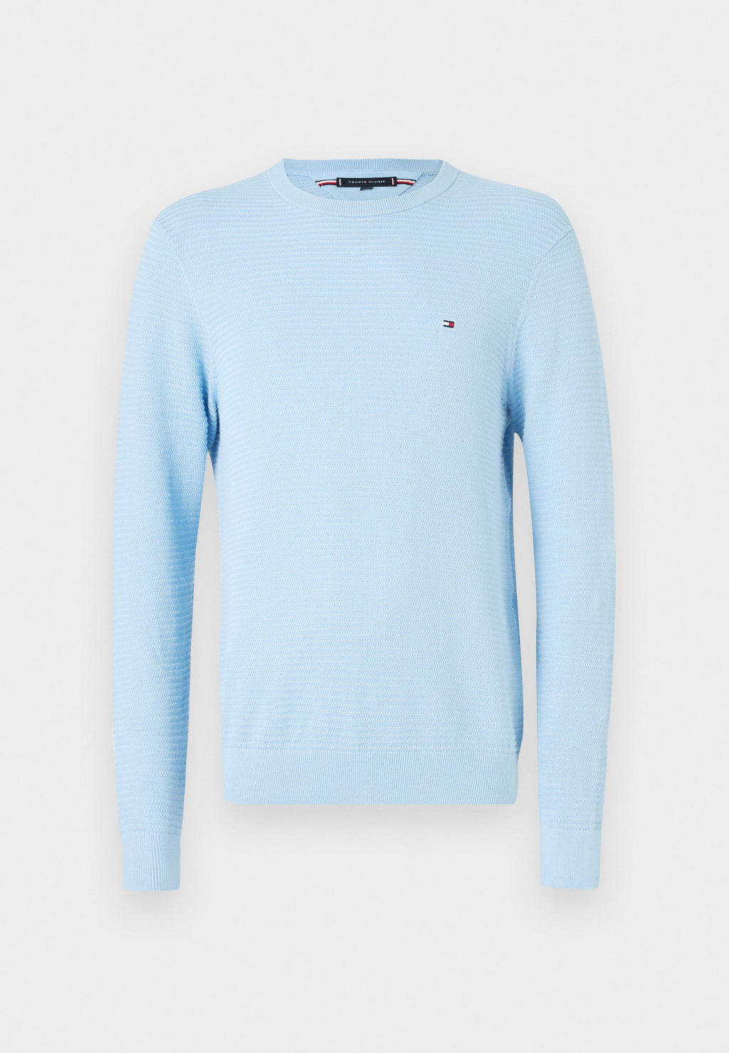 TEXTURED KNIT CREW NECK JUMPER Media 1
