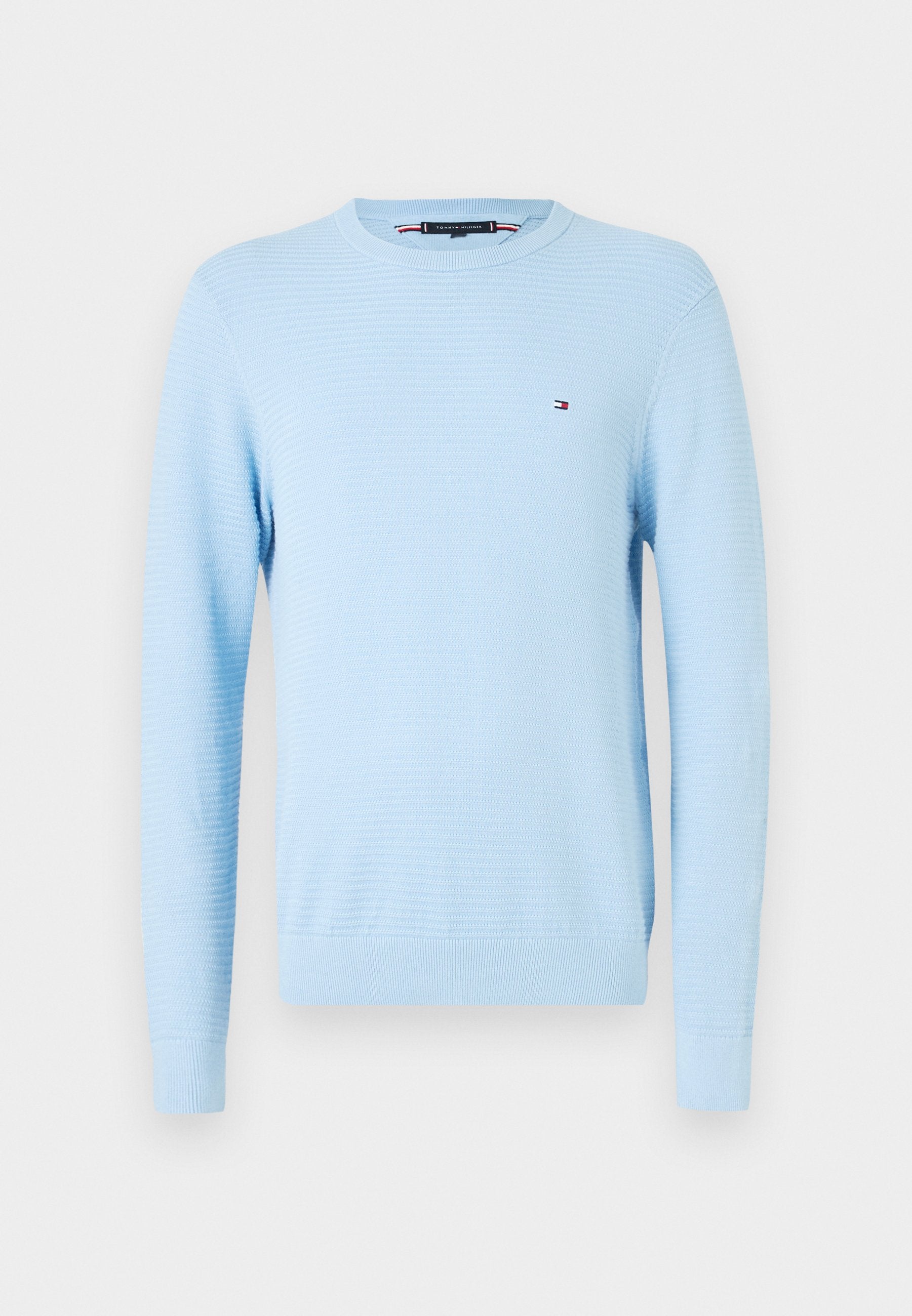TEXTURED KNIT CREW NECK JUMPER Media 1