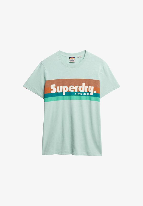 Superdry & Co Print T-shirt - harbour grey slub