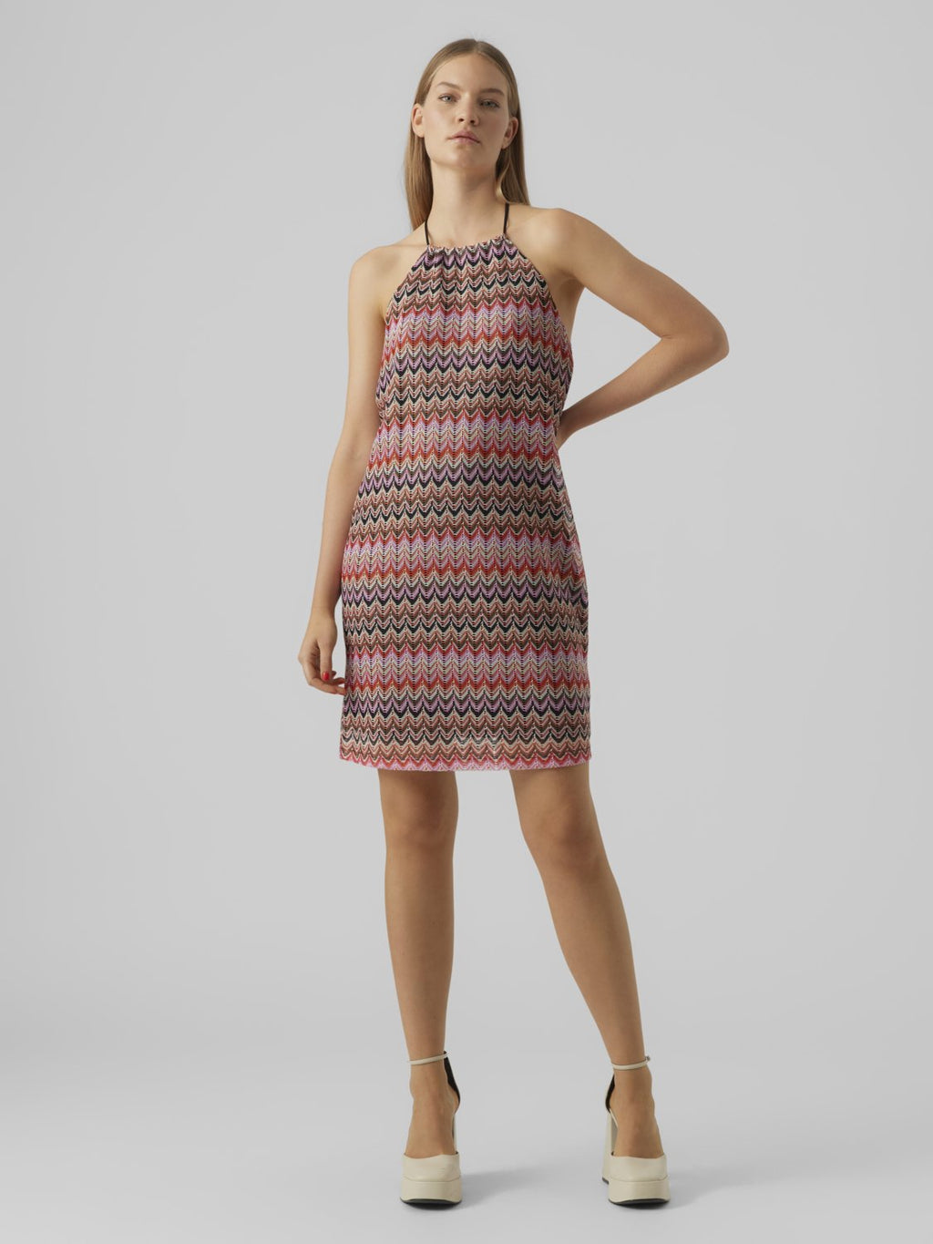 Vero Moda VMDICTE HALTERNECK SHORT DRESS