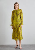 Victoria Beckham PLEATED TEA DRESS