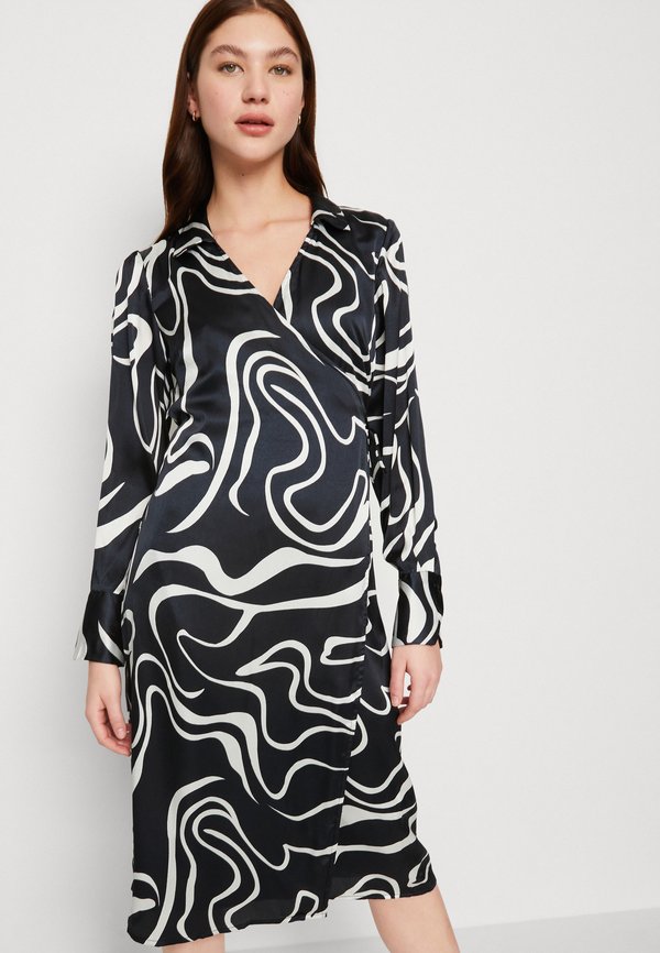 VILA VIJULIE IDA MID CALF WRAP DRESS