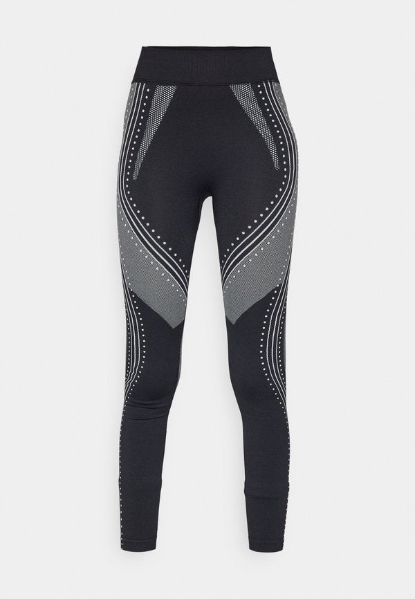 Even&Odd active FULL LENGTH HIGH RISE SEAMLESS LEGGINGS WITH CONTRAST PATTERN