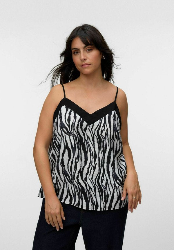 Vero Moda Curve TOP VMCDENISE TOP - Top - black