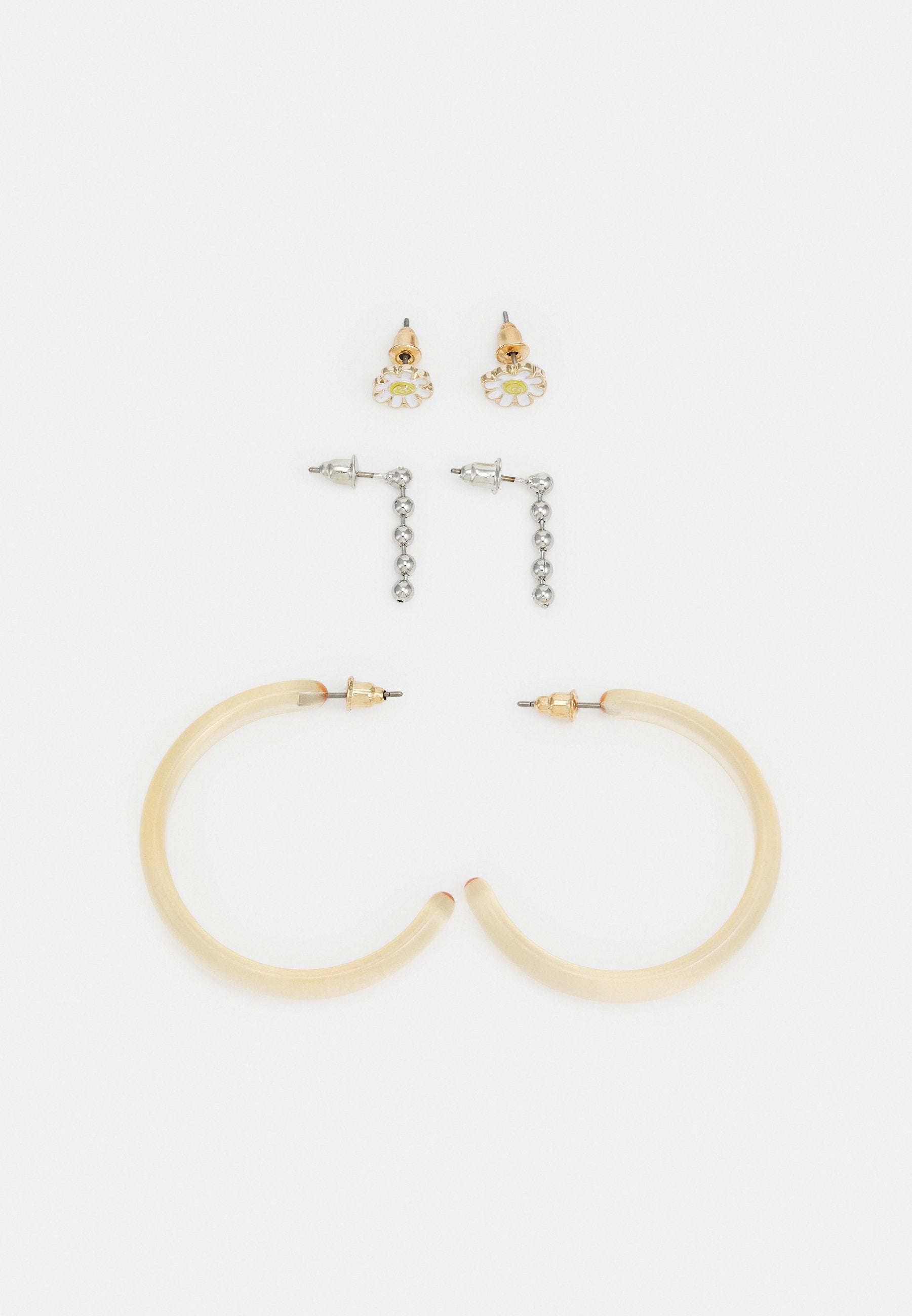 Uncommon Souls HOOP AND STUD EARRING 3 PACK UNISEX