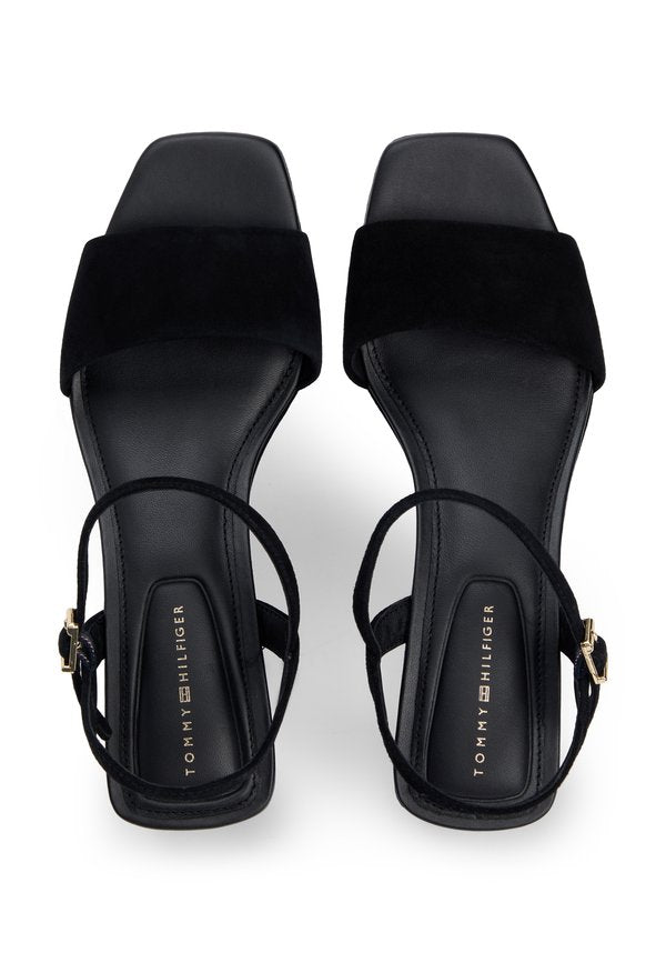 Tommy Hilfiger SUEDE TH MONOGRAM WEDGE SANDALS