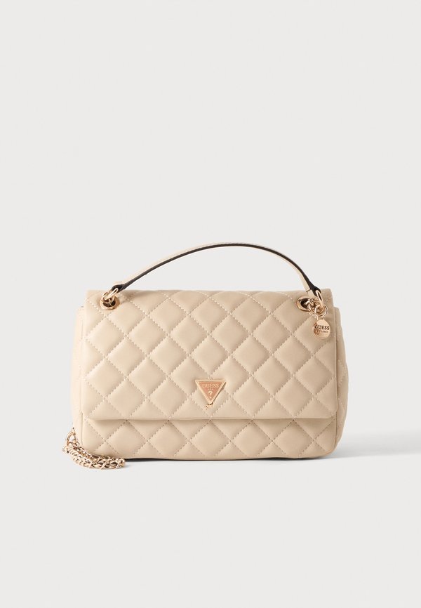 Guess JULIET CONVERTIBLE XBODY FLAP - Cross body bag - off-white