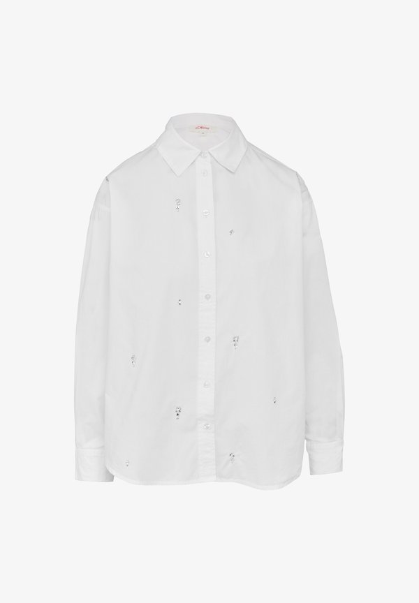 s.Oliver SCHMUCKSTEINEN - Button-down blouse - weiß