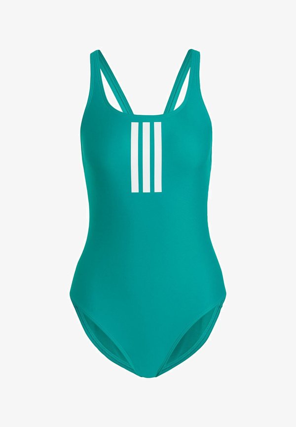 adidas Performance ADIDAS PERFORMANCE 3-STRIPES SWIMSUIT - Swimsuit - equipment green/white