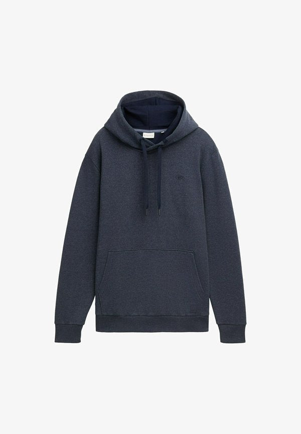 TOM TAILOR IN MELANGE OPTIK - Hoodie - sky captain blue white melange