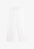 Tommy Hilfiger BARREL PLEATED CHINO - Wide Leg - optic white