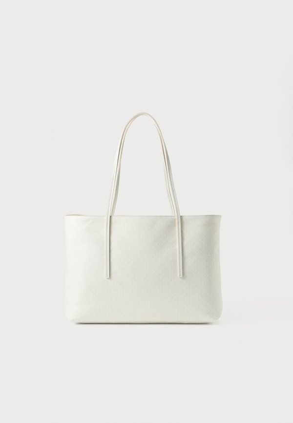 Calvin Klein COATED EMBLEM - Handbag - white
