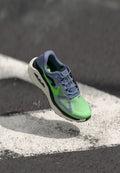 Nike Performance STRUCTURE PLUS - Road running shoes - iron purple/voltage green/off noir/sail