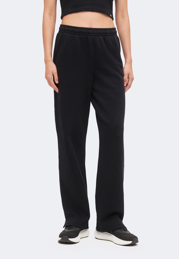 Under Armour RIVAL FLEECE - Tracksuit bottoms - ultimate black/white