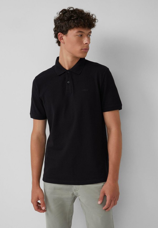 s.Oliver MIT LOGO IM DOPPELPACK - Polo shirt - schwarz