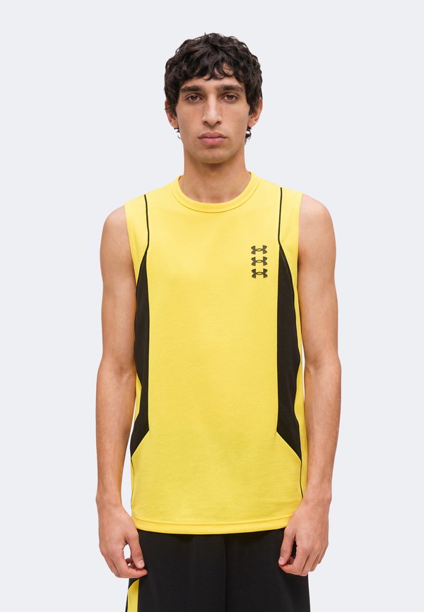 Under Armour HOOPS TRAINING TANK - Top - taxi/ultimate black