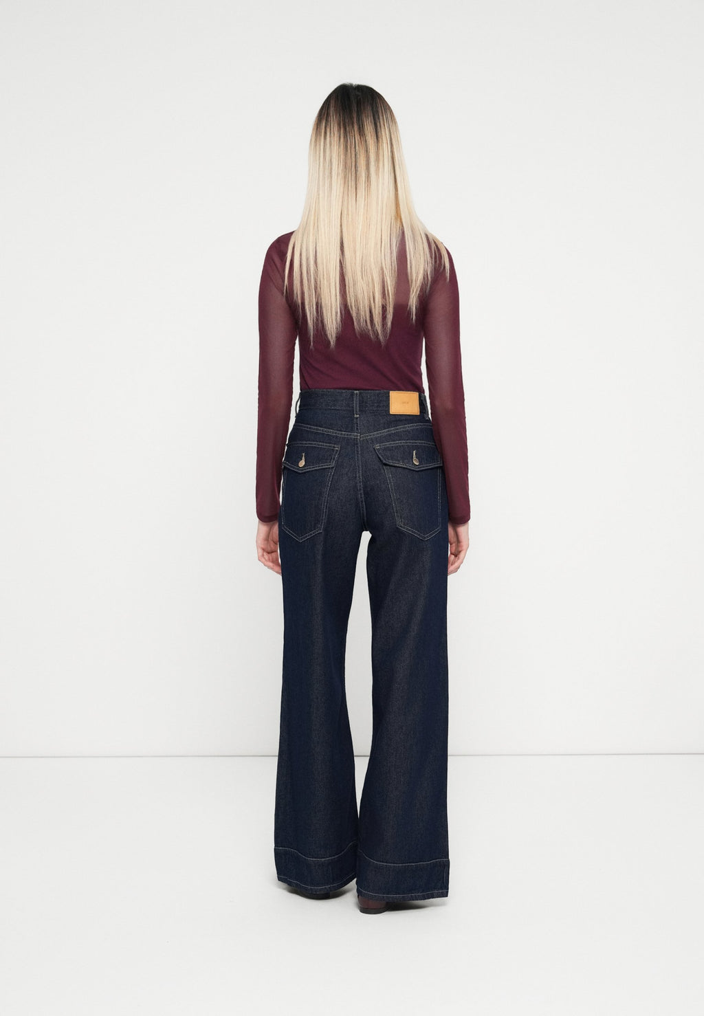 Wide-fit ONLLINEA High waist Wide Leg Fit Media 4