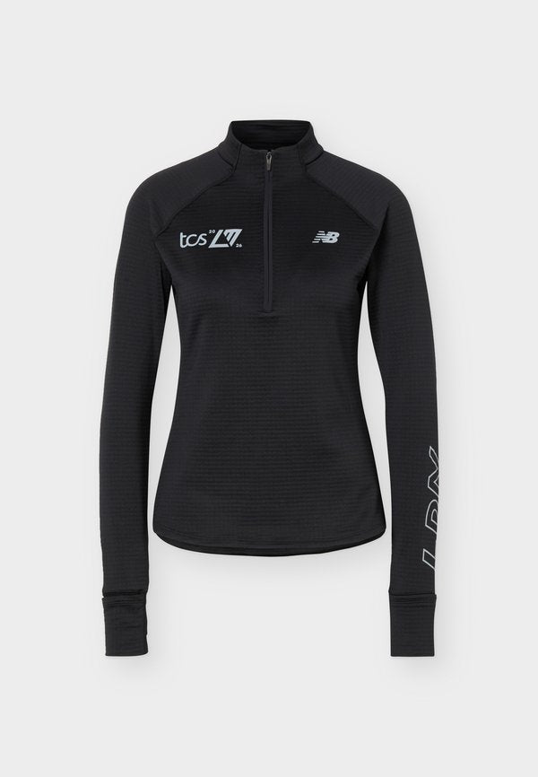 New Balance LONDON EDITION ATHLETICS GRID HALF ZIP - Fleece jumper - black