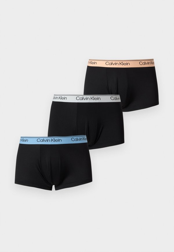 Calvin Klein Underwear LOW RISE TRUNK 3 PACK MICROFIBER STRETCH - Trunks - black
