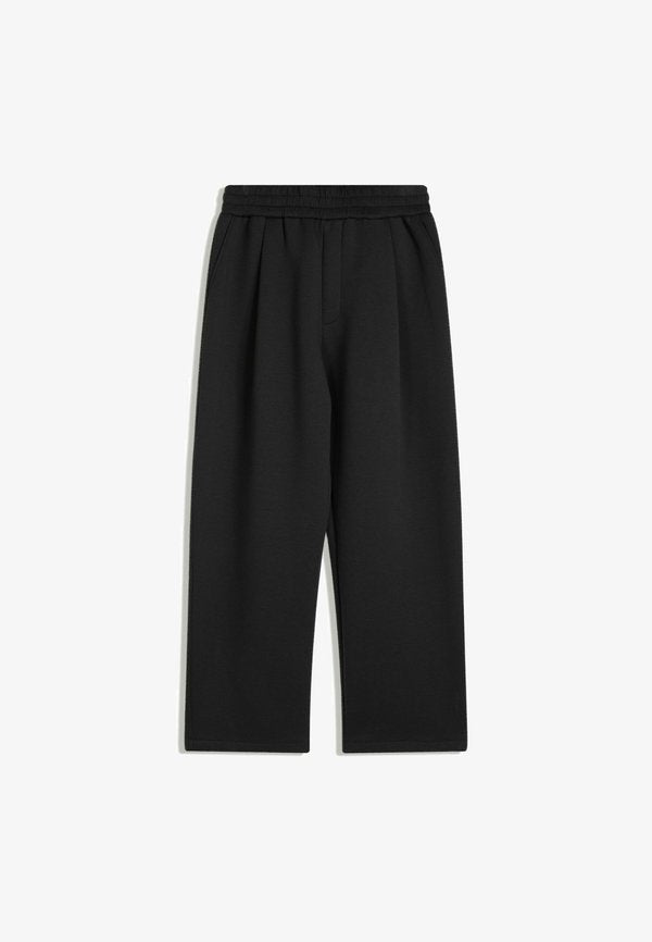 Bershka WIDE SKATER - Tracksuit bottoms - black