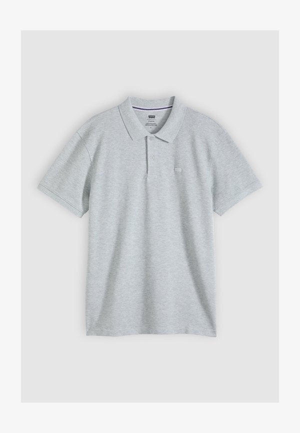 Levi's® LEVIS ORIGINAL POLO TEDDY STRIPE DRESS B - Polo shirt - mid tone grey heather - grey