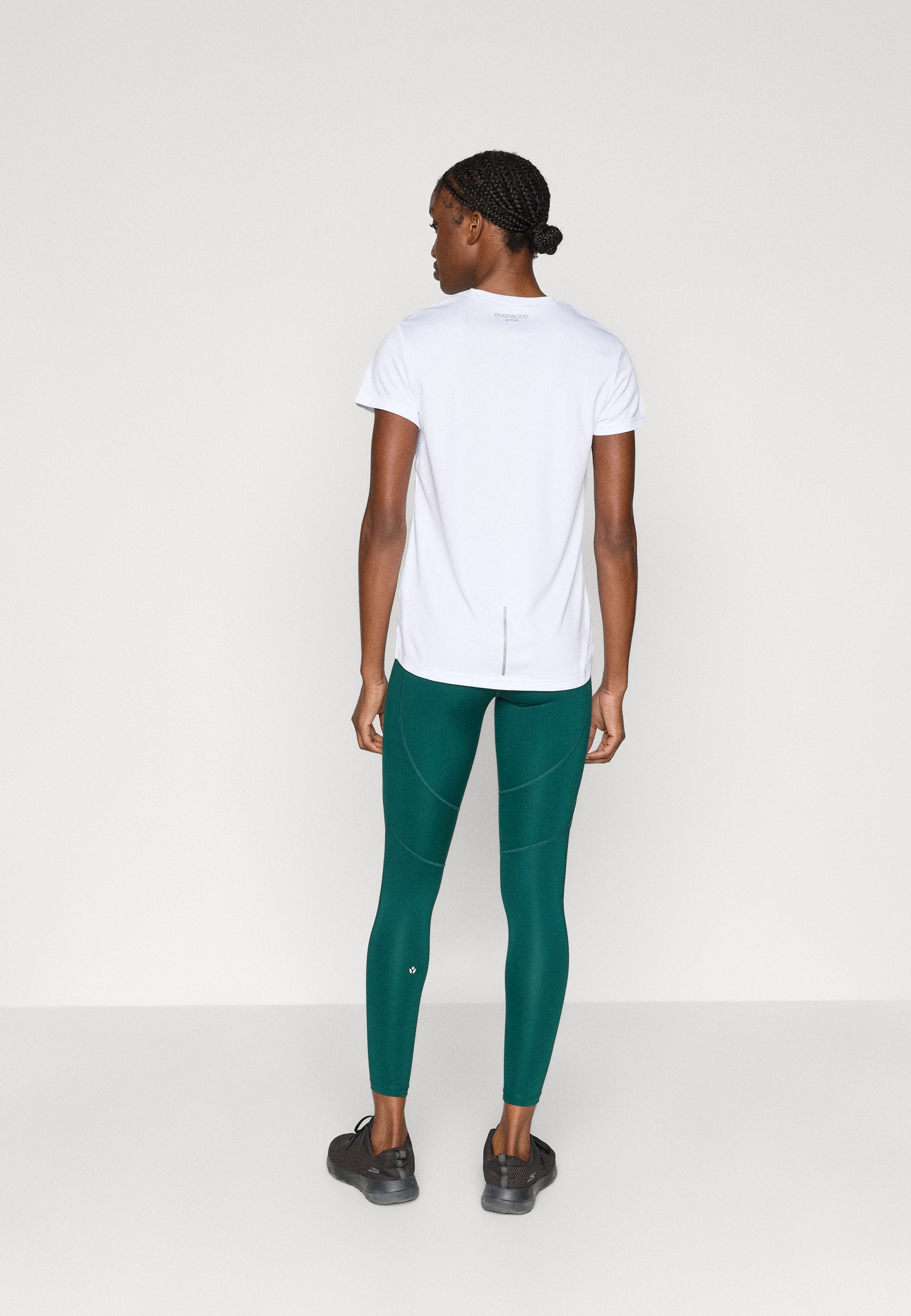 Even&Odd active 7/8 LENGTH MID RISE LEGGINGS WITH REFLECTIVE STRIP