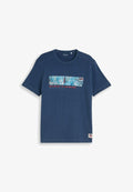 TOM TAILOR PHOTOPRINT T-SHIRT - Print T-shirt - dark duck blue