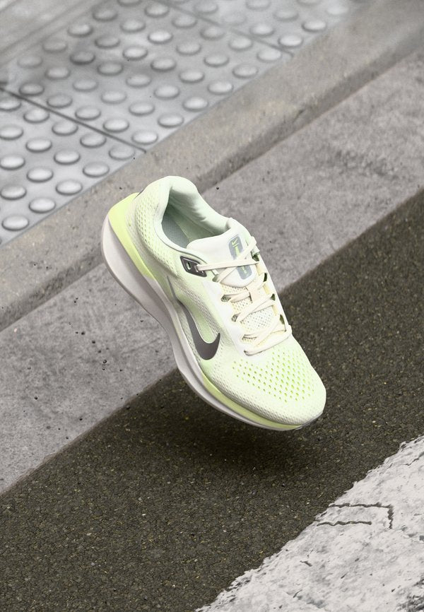 Nike Performance AIR WINFLO 11 - Road running shoes - sail/metallic silver/barely volt/volt/summit white/college grey