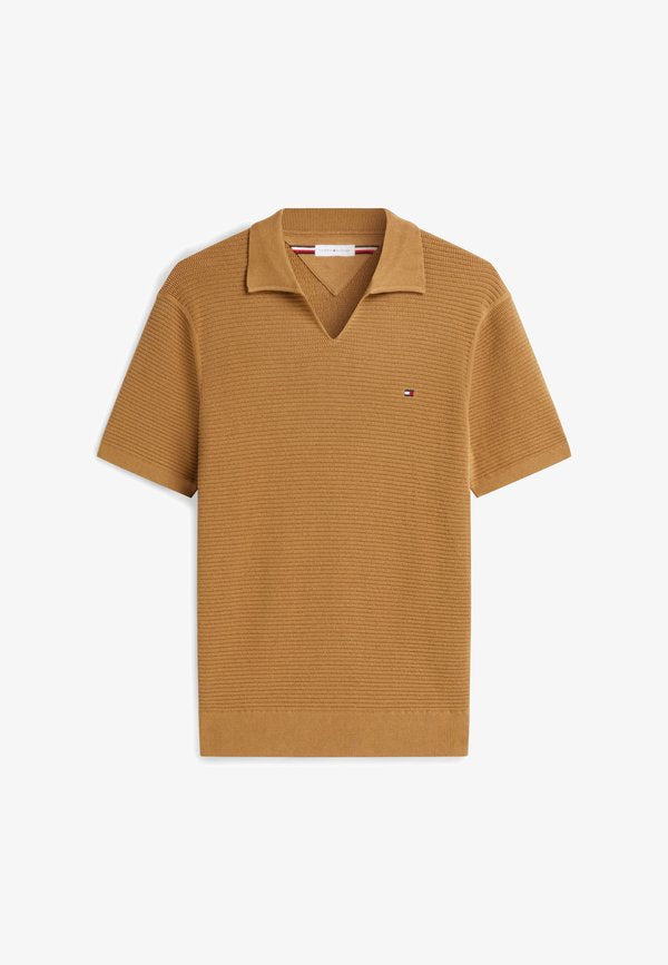 Tommy Hilfiger SEASONAL STRUCTURE JONNY ELEVATED ESSENTIALS - Polo shirt - sahara
