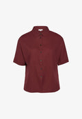s.Oliver BLUSE - Button-down blouse - bordeaux