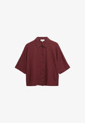 s.Oliver BLUSE - Button-down blouse - bordeaux