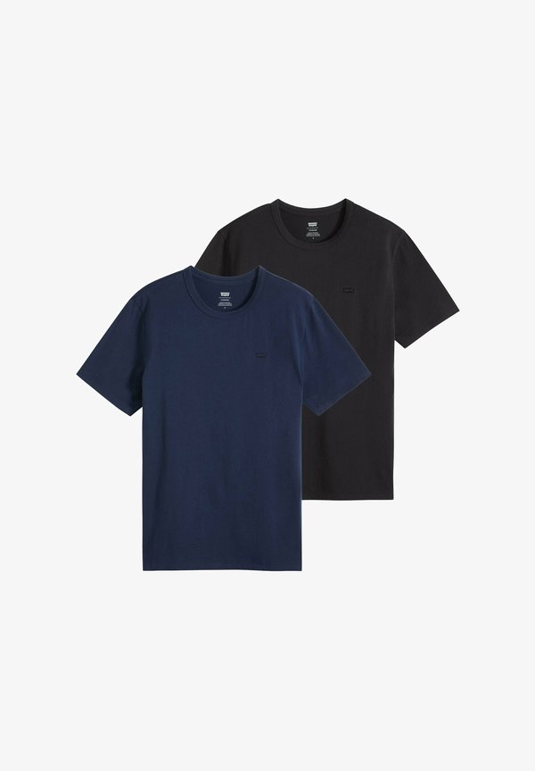 Levi's® 2ER PACK - Basic T-shirt - schwarz blau