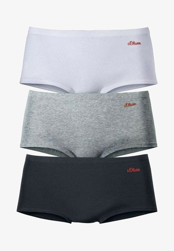 s.Oliver 3 PACK - Shapewear - grau schwarz weiß