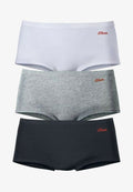 s.Oliver 3 PACK - Shapewear - grau schwarz weiß