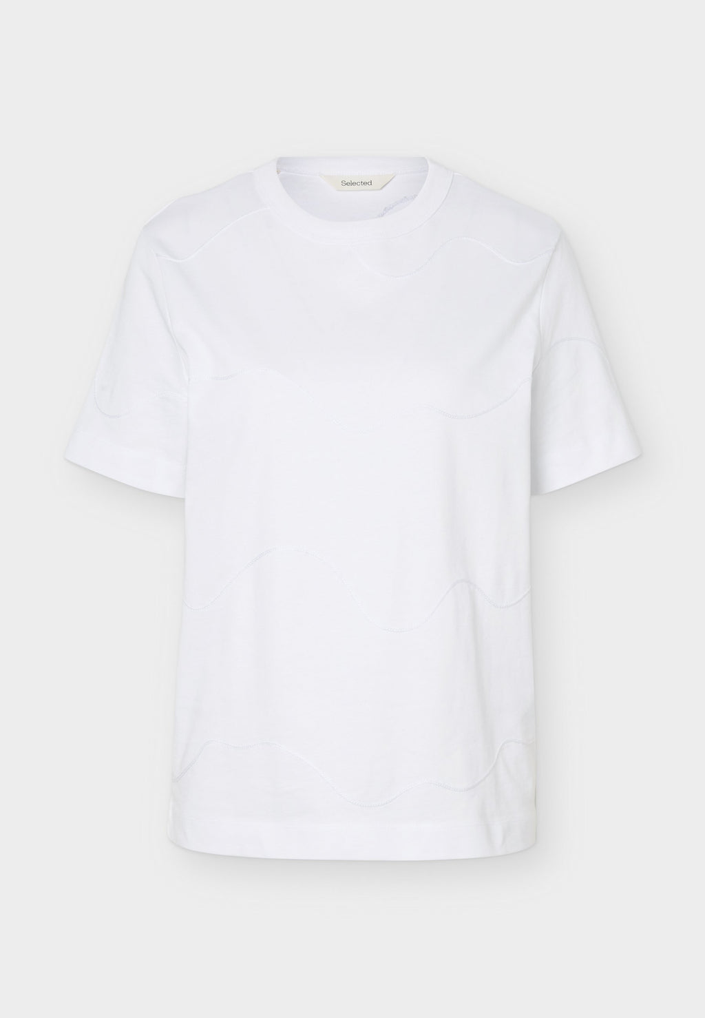 Selected SLFMILA EMBROIDERY TEE