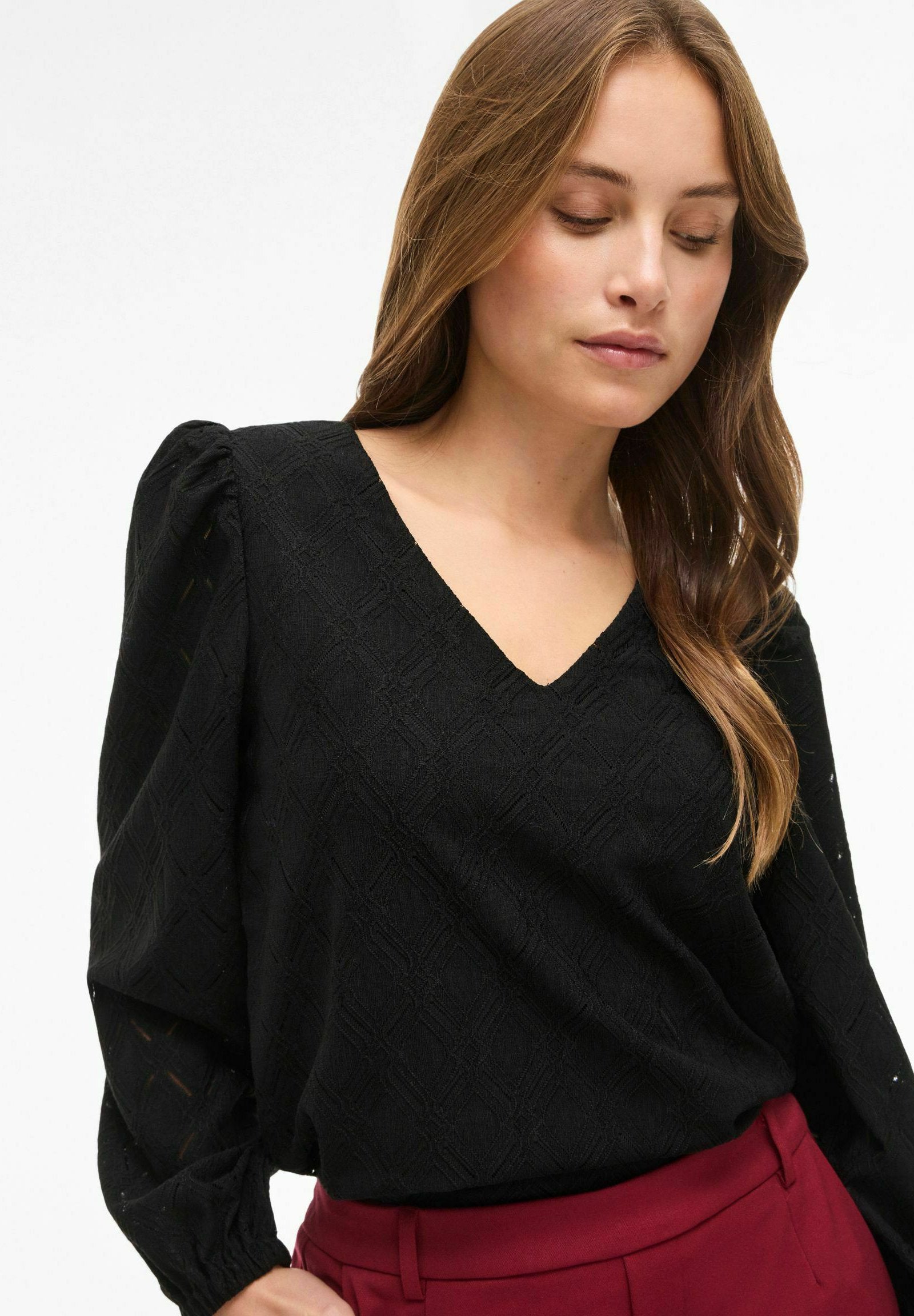 VILA Long Sleeved VIFERO V-neck