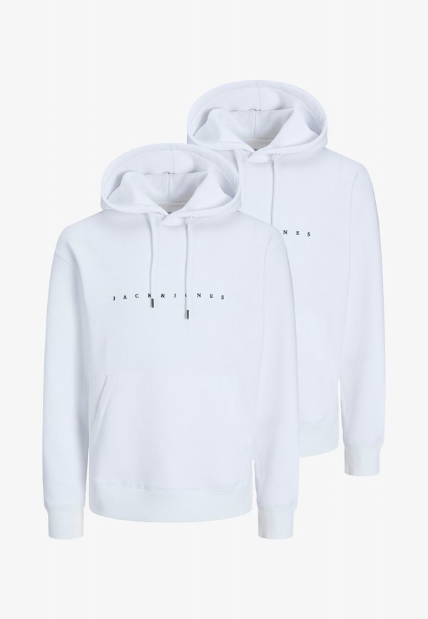 Jack & Jones PRINTED 2 PACK  - Hoodie - weiß