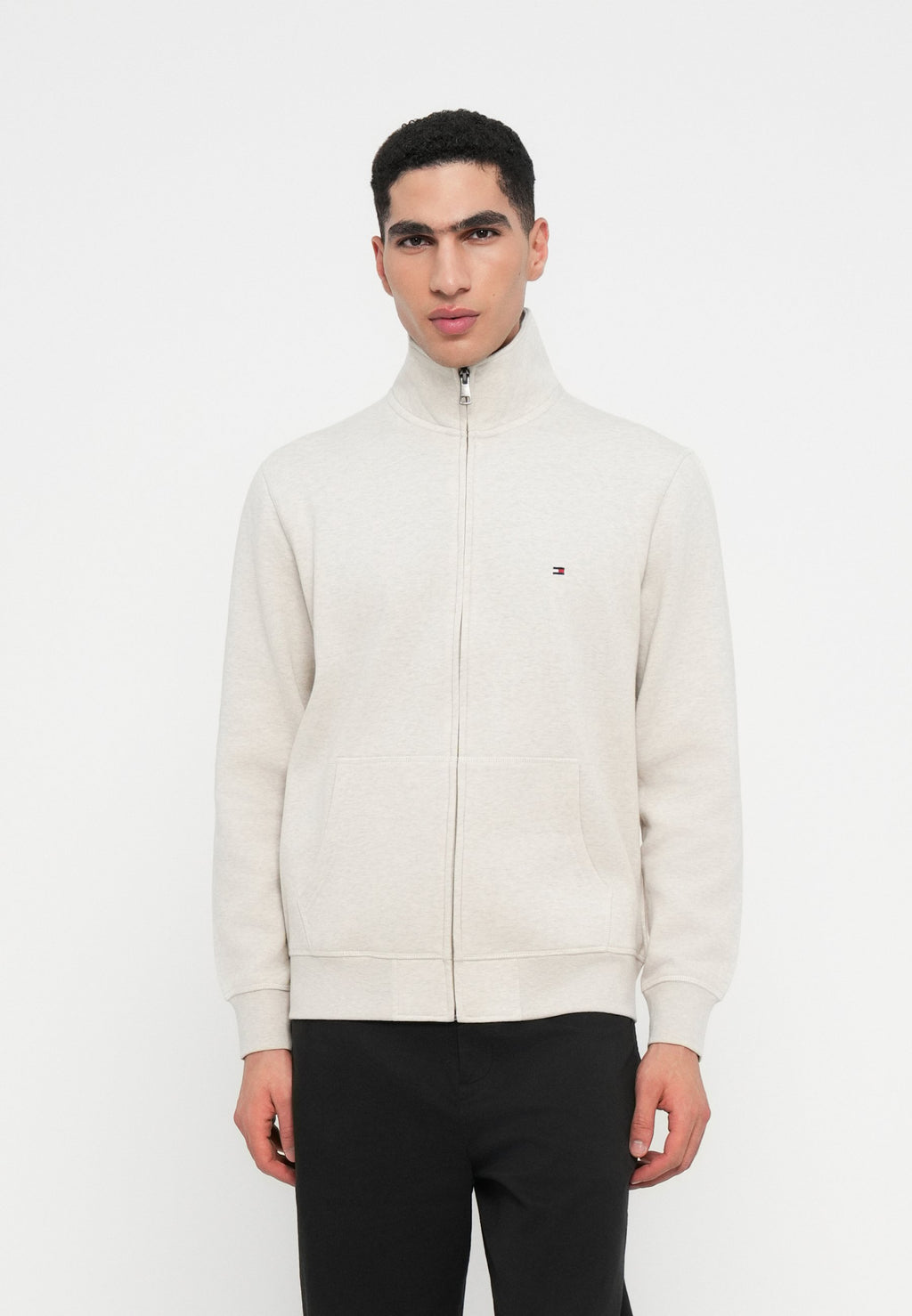 STAND-UP COLLAR ZIP-THRU FLEECE SWEATSHIRT Media 3