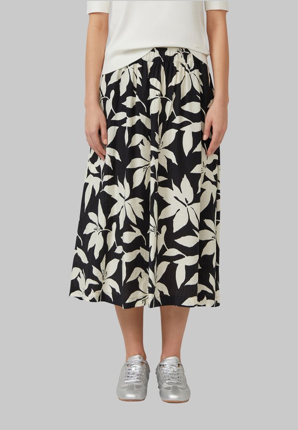 s.Oliver ROCK - A-line skirt - schwarz