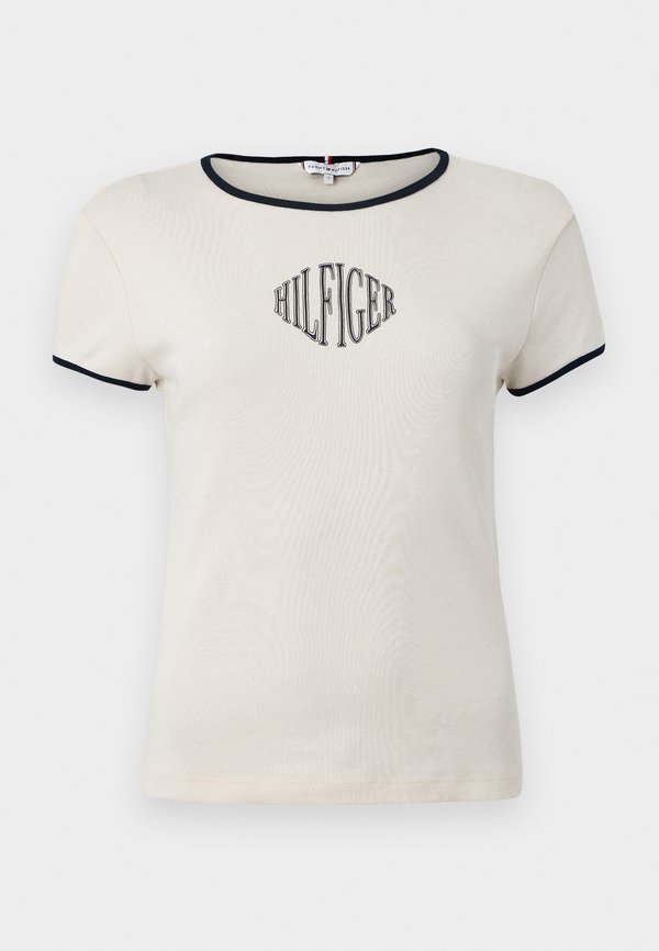 Tommy Hilfiger LOGO SLIM RINGER T-SHIRT - Print T-shirt - calico