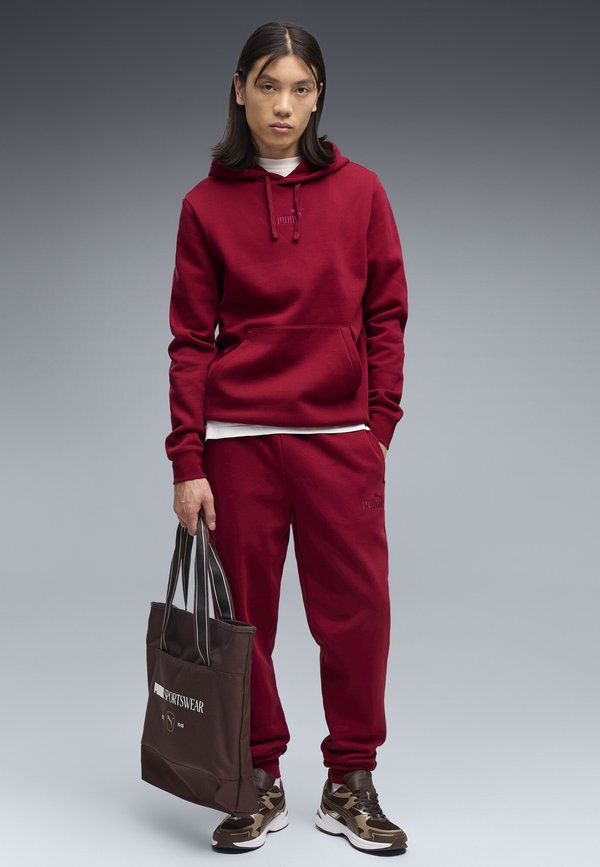 Puma ESSENTIALS NO.1 LOGO FLEECE HOODIE - Hoodie - garnet glow