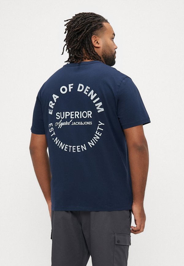 Jack & Jones Plus Size - Print T-shirt - navy