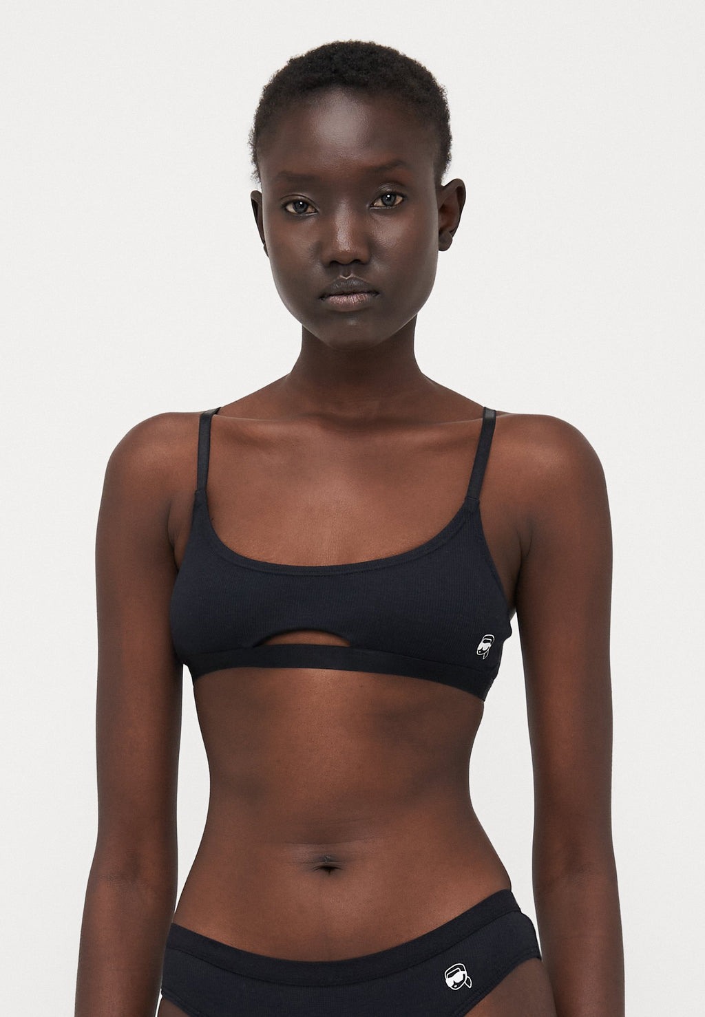 IKON RIBBED PEEPHOLE BRALETTE Media 3