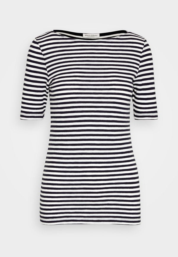 Marc O'Polo SHORT SLEEVE BOAT NECK STRIPED