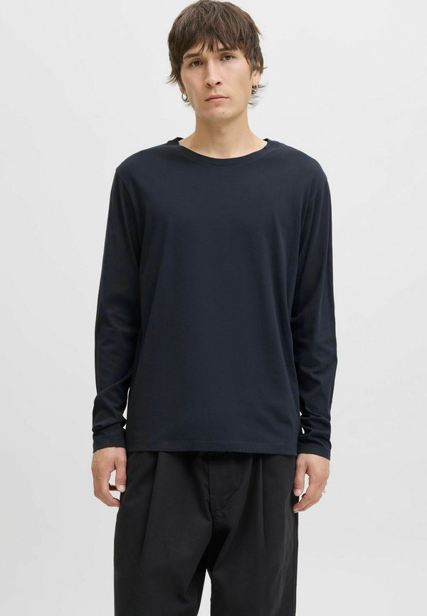 Jack & Jones Longsleeved Plain Longsleeved - Long sleeved top - navy blazer
