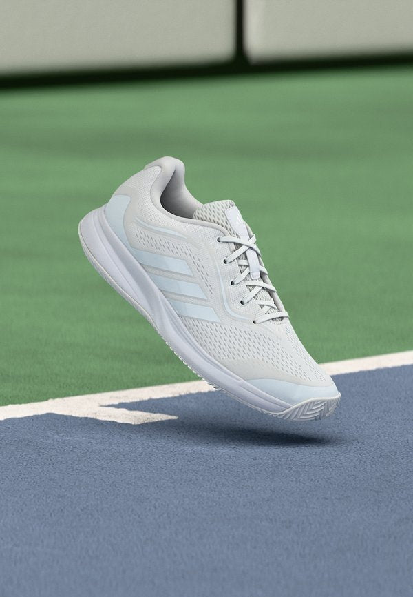 adidas Performance AVAFLASH 2 - Multicourt tennis shoes - footwear white/silver-coloured metallic