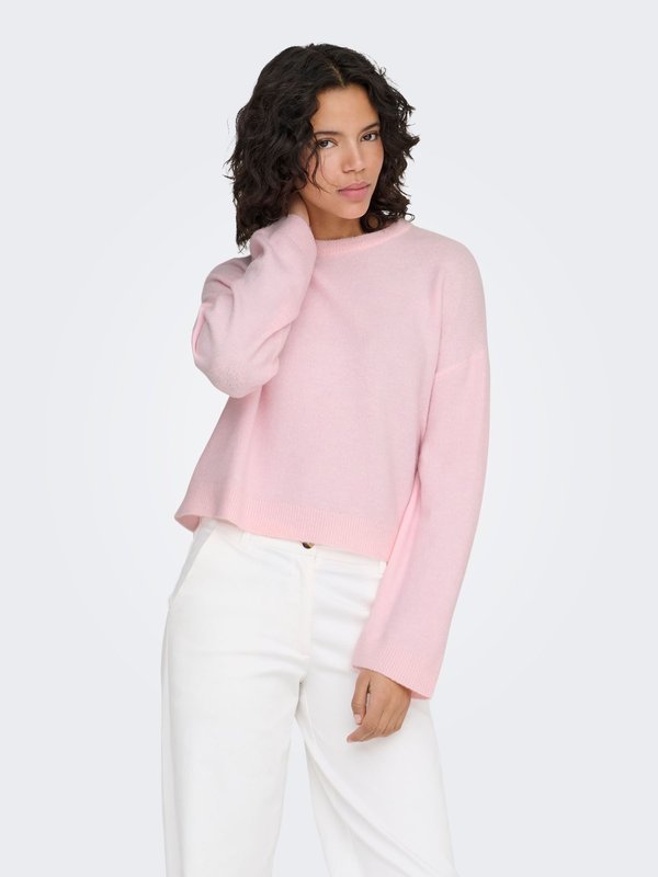 ONLY ONLSIMONI L/S O-NECK PULLOVER KNT NOOS - Jumper - potpourri
