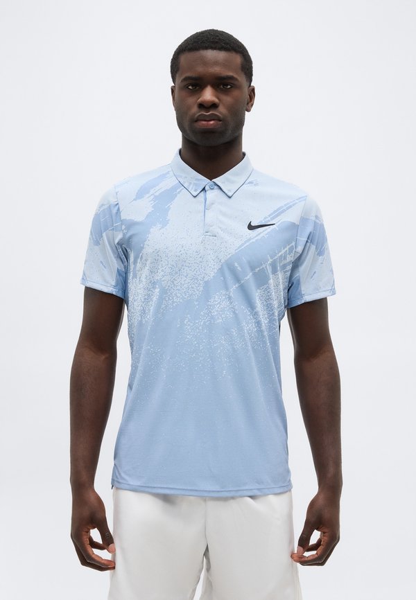 Nike Performance NIKECOURT ADVANTAGE SLAM - Polo shirt - work blue/hydrogen blue/black