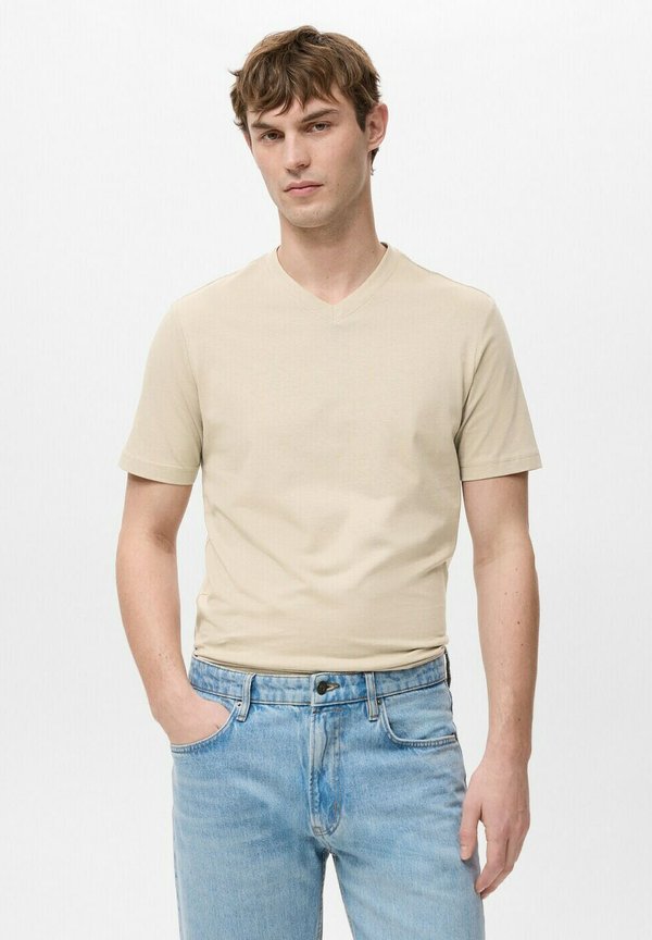 Mango Basic T-shirt - beige